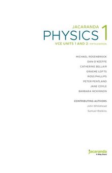 Jacaranda Physics 1: VCE units 1 & 2