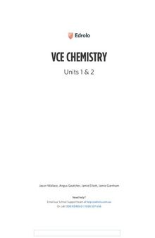 Edrolo VCE Chemistry Units 1 & 2