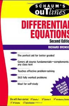 Schaum's Outline of Differential Equations, 3rd edition