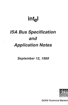 Intel ISA Bus Specification and Application Notes