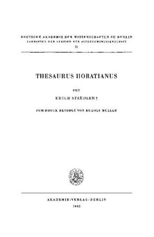 Thesaurus Horatianus