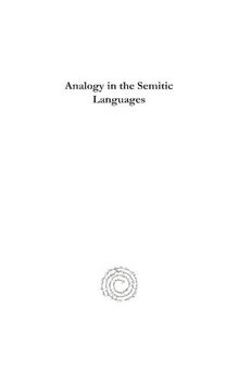 Analogy in the Semitic Languages