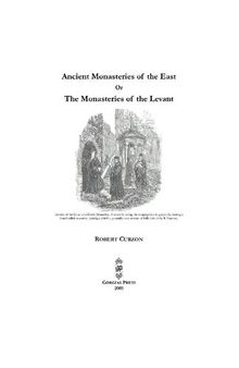 Ancient Monasteries of the East, Or The Monasteries of the Levant