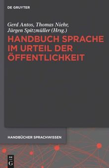 Handbuch Sprache im Urteil der Öffentlichkeit