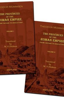The Provinces of the Roman Law: From Caesar To Diocletian