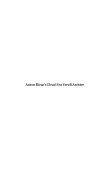 Anton Kiraz's Archive on the Dead Sea Scrolls