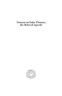 Sermon on Saint Thomas, the Beloved Apostle: A Syriac Catholic Panegyric from Seventeenth Century Malabar