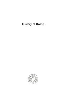 History of Rome (vol 3): Translated with the Author's Sanction and Additions