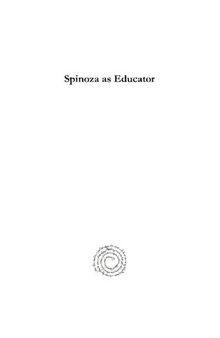 Spinoza as Educator
