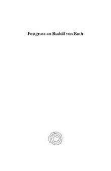 Festgruss an Rudolf von Roth: Zum Doktor-Jubiläum 24 August 1893