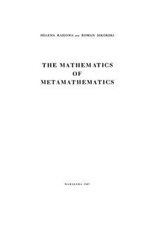 The mathematics of metamathematics.