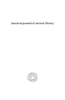 American Journal of Ancient History 12.1