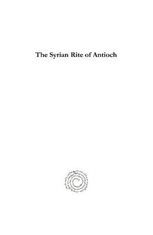 The Syrian Rite of Antioch