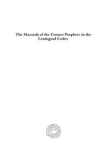 The Masora of the Former Prophets of the Leningrad Codex