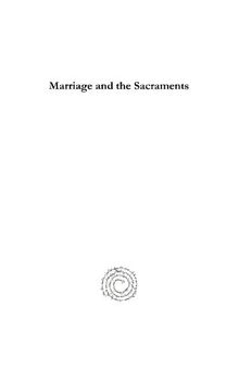 Marriage and the Sacraments