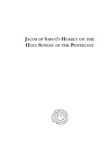 Jacob of Sarug's Homily on the Holy Sunday of the Pentecost