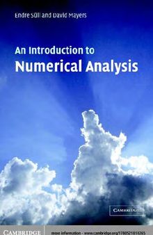 An Introduction to Numerical Analysis