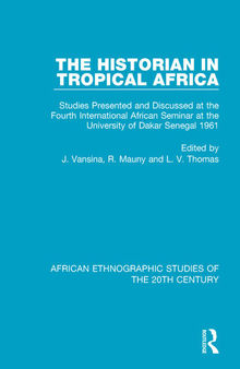 The Historian in Tropical Africa