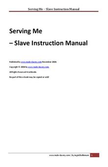 Serving Me: Slave Instruction Manual