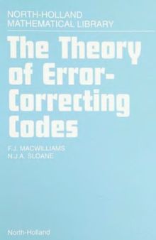 The theory of error-correction codes