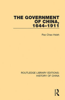 The Government of China, 1644-1911