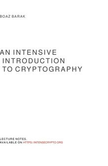 An Intensive Introduction to Cryptography: Lecture Notes