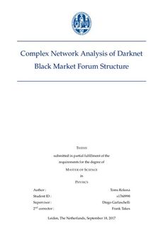 Complex Network Analysis of Darknet Black Market Forum Structure