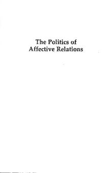 The Politics of Affective Relations: East Asia and Beyond