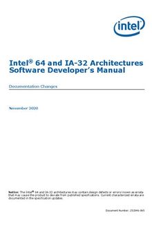 Intel® 64 and IA-32 Architectures Software Developer’s Manual