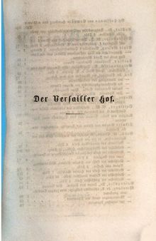 Der Versailler Hof: vom Anfange des achtzehnten bis zur Mitte des neunzehnten Jahrhunderts