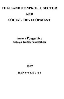 Thailand Nonprofit Sector and Social Development