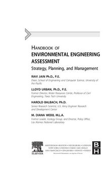 Handbook of Environmental Engineering Assessment: Strategy, Planning, and Management