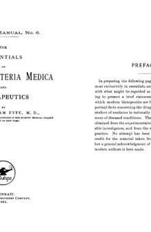 The essentials of modern materia medica and therapeutics.