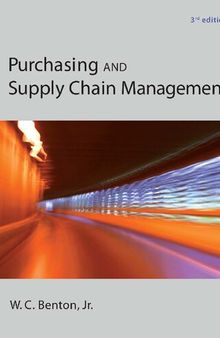 Purchasing and Supply Chain Management (McGraw-Hill/Irwin Series in Operations and Decision Sciences)
