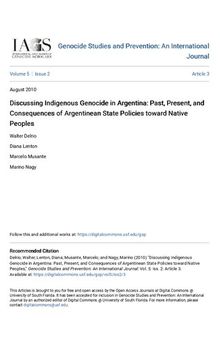 Discussing Indigenous Genocide in Argentina