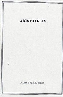 Problemata Physica / Aristoteles: Aristoteles Werke BAND 19: Kommentar:Flashar, Hellmut