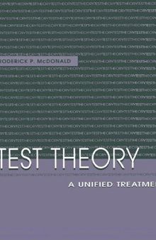 Test Theory: A Unified Treatment