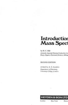 Introduction to Mass Spectrometry