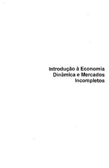 Introdução à Economia Dinâmica e Mercados Incompletos