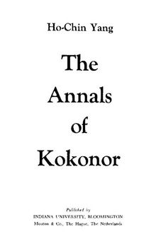 The Annals of Kokonor
