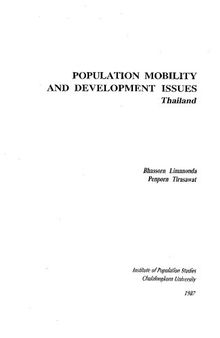 Population mobility and development issues: Thailand