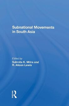 Subnational Movements In South Asia