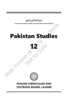 Pakistan Studies (Class 12)