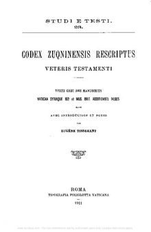 Codex Zuquinensis rescriptus Veteris Testamenti