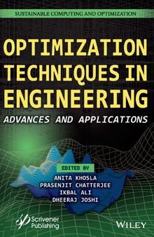 Optimization Techniques in Engineering. Advances and Applications