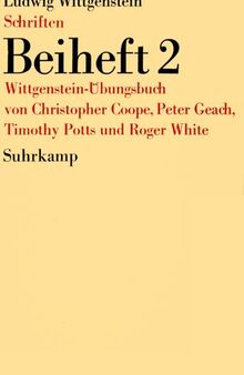 Schriften : Beiheft 2 : Wittgenstein-Übungsbuch