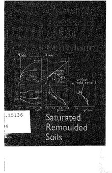 Elementary mechanics of soils behaviour: saturated remoulded soils