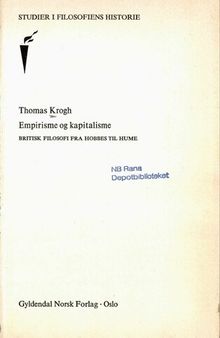 Empirisme og kapitalisme : britisk filosofi fra Hobbes til Hume