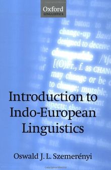 Introduction to Indo-European Linguistics [first few chapters]