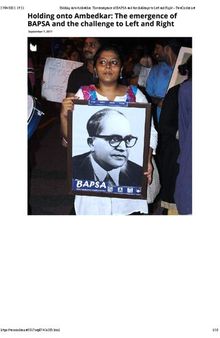 Dalit Activism, Ambedkar and Jawaharlal Nehru University in India